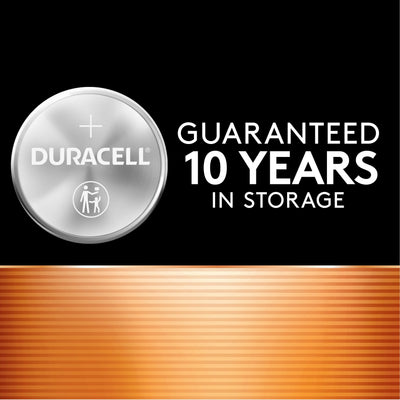 Duracell CR2032 six-pack laid out to show quantity and shelf-ready organization