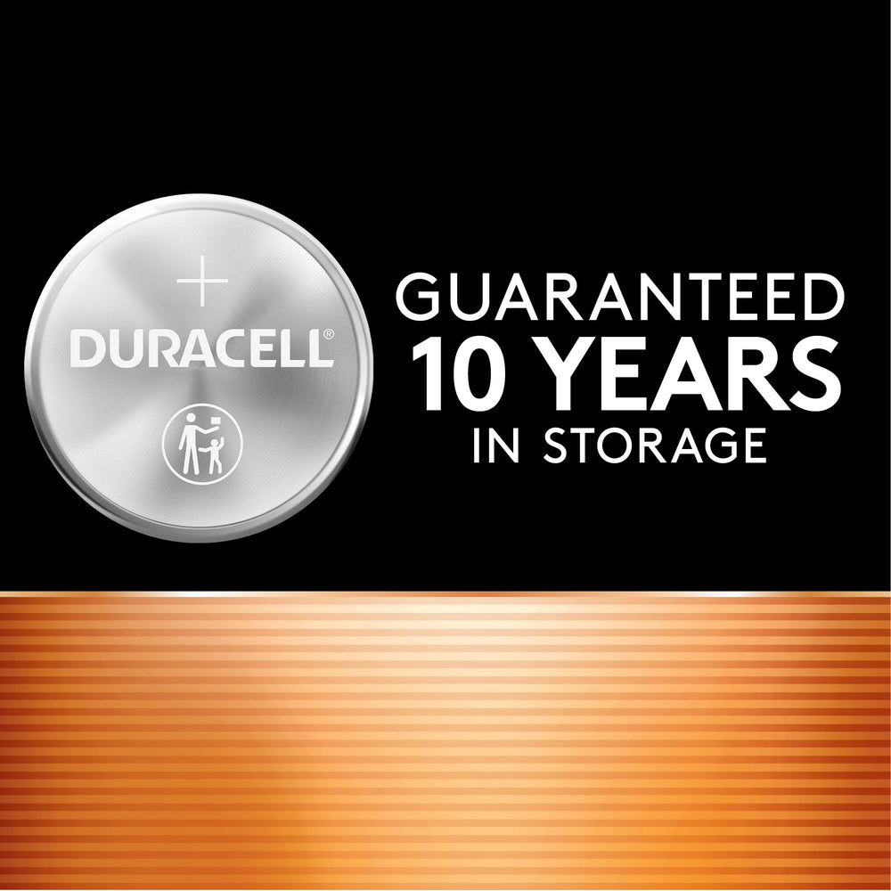 Duracell CR2032 six-pack laid out to show quantity and shelf-ready organization