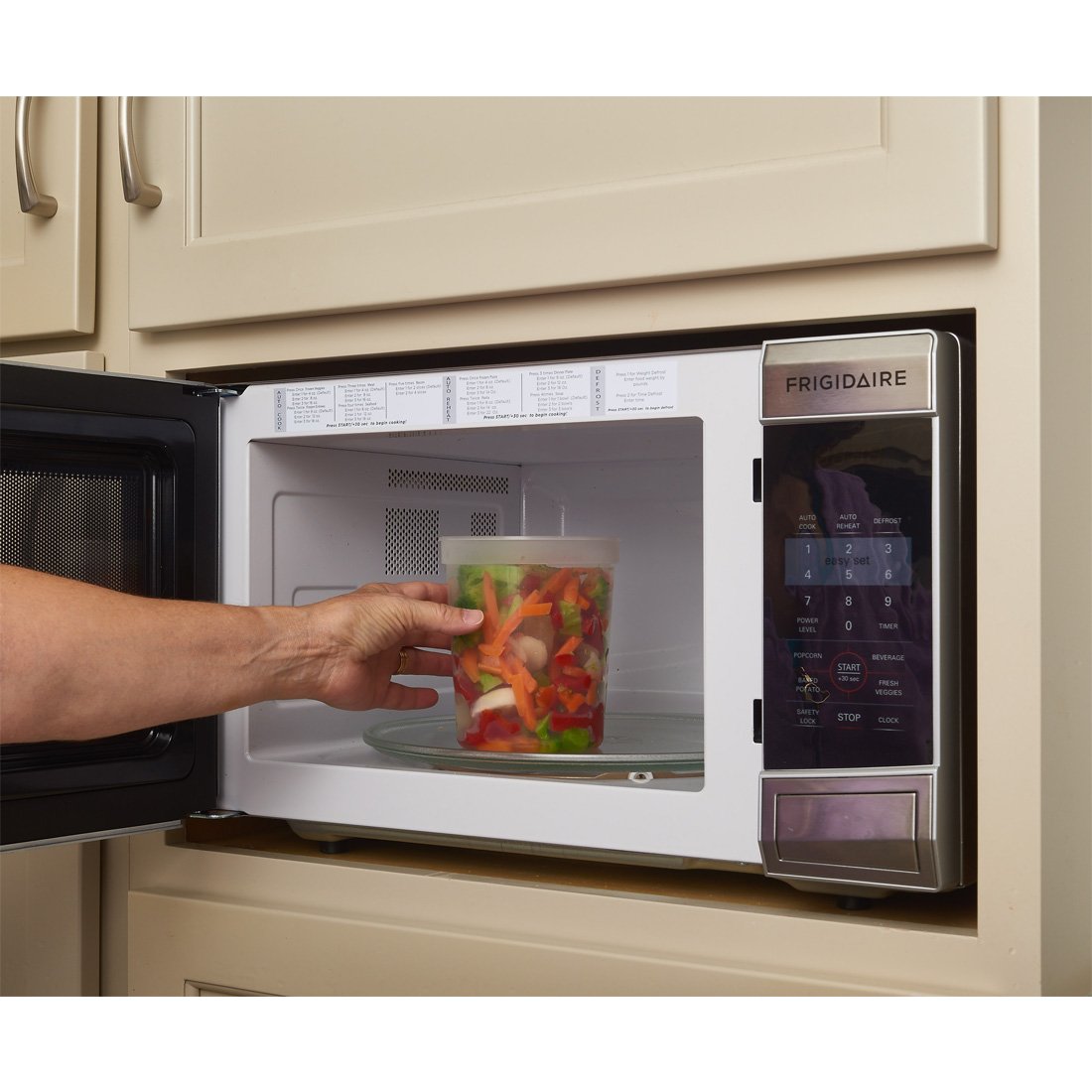 DuraHome container in microwave demonstrating safe reheating and practical use