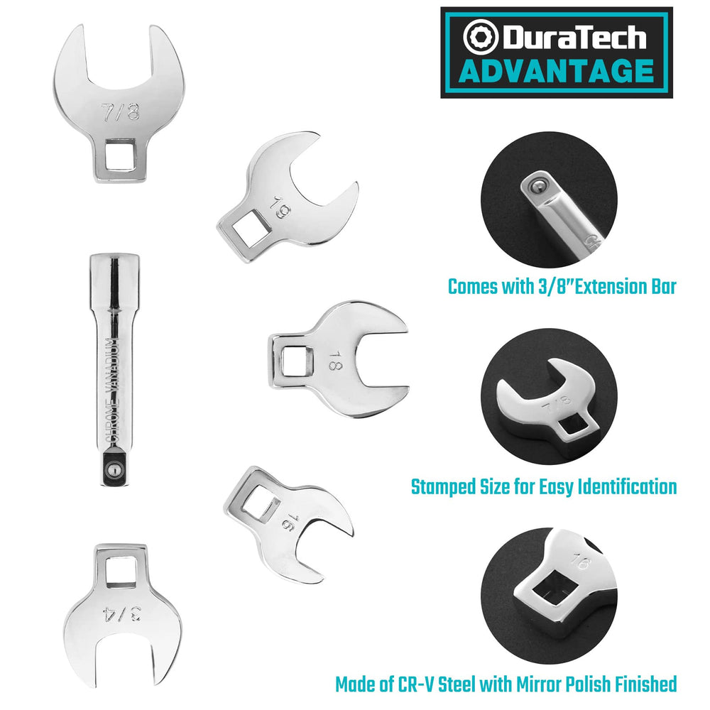 DURATECH close-up of crowfoot jaw mirror polish highlighting corrosion resistance