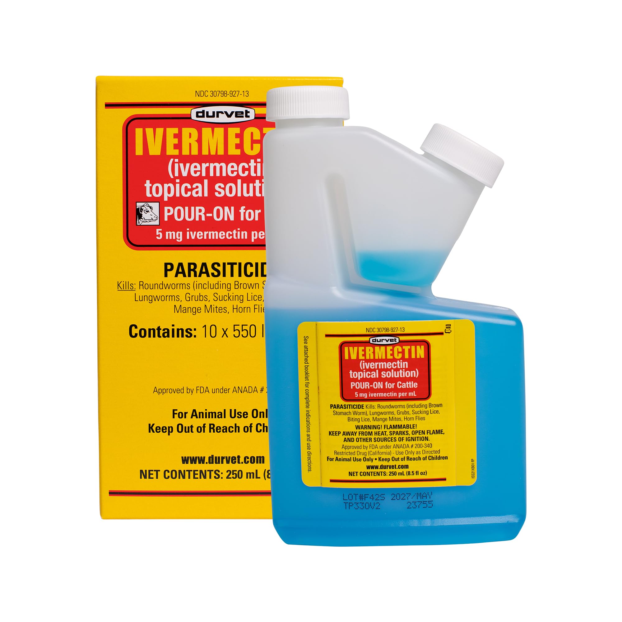 Durvet envase frontal 250 mL mostrando presentación y beneficio práctico