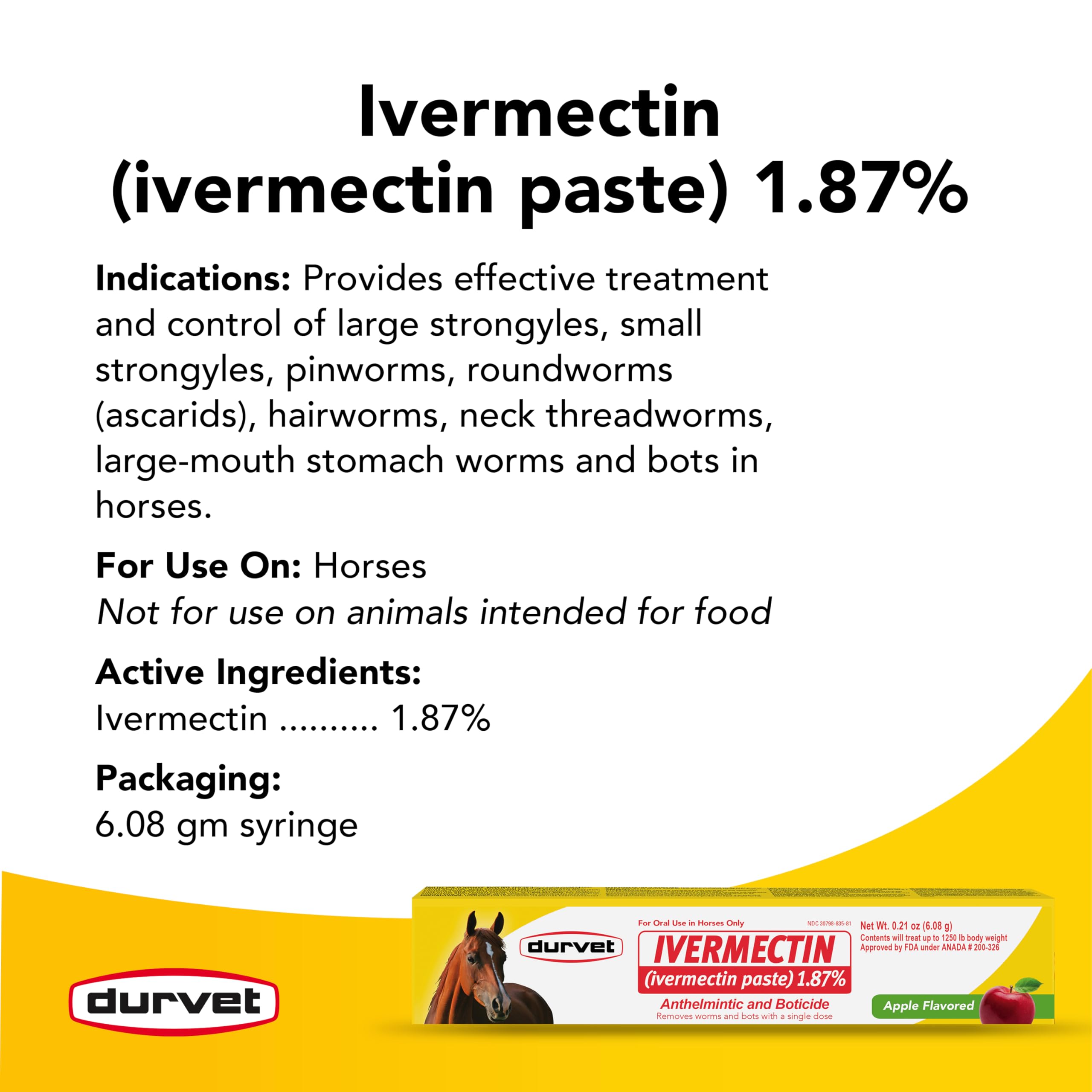 Durvet ivermectin comparación de tamaño de jeringa facilita cálculo de dosis
