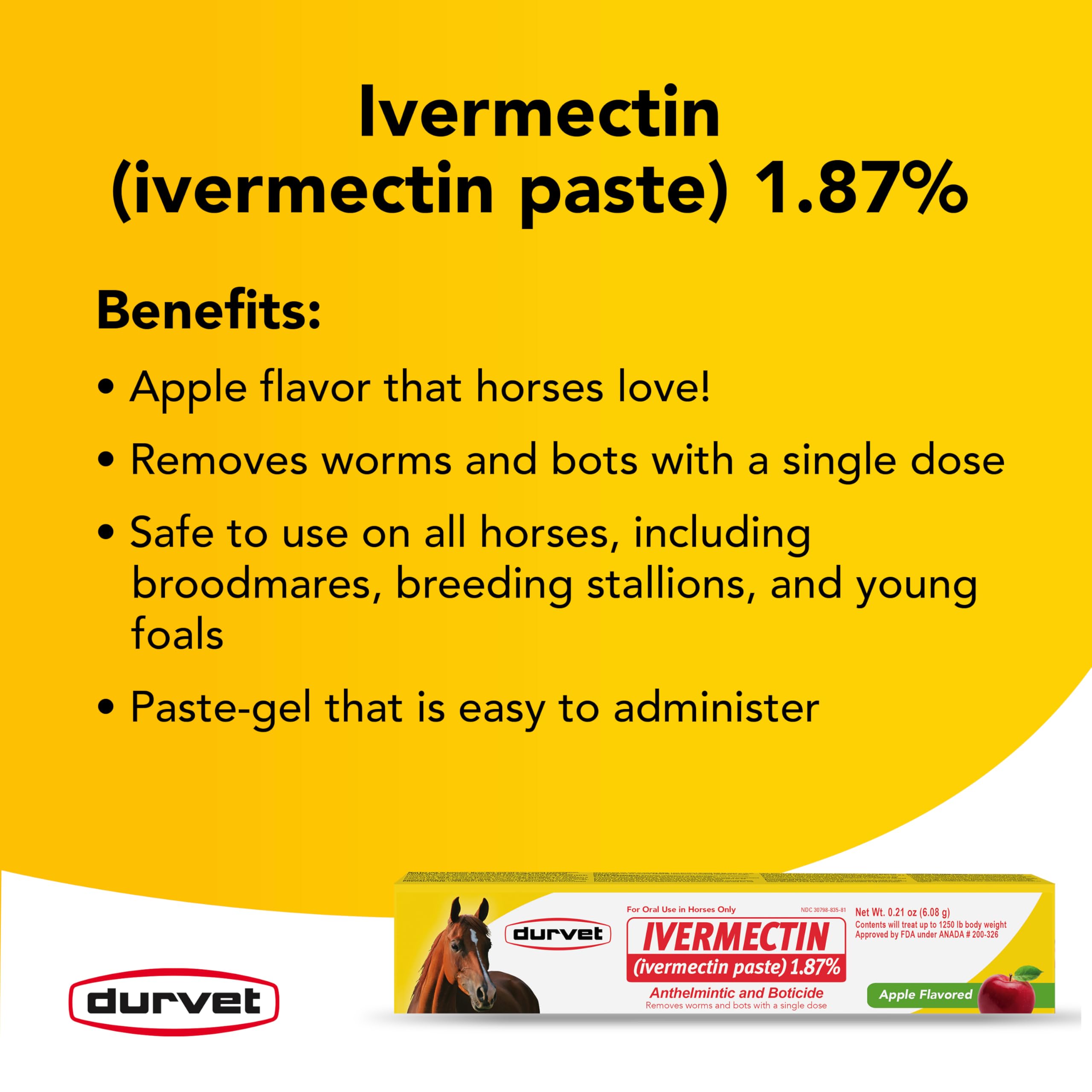 Durvet ivermectin jeringa en mano lista para administración rápida