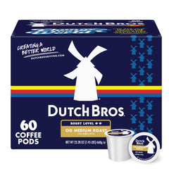 Dutch Bros cápsula frente mostrando paquete y sabor equilibrado