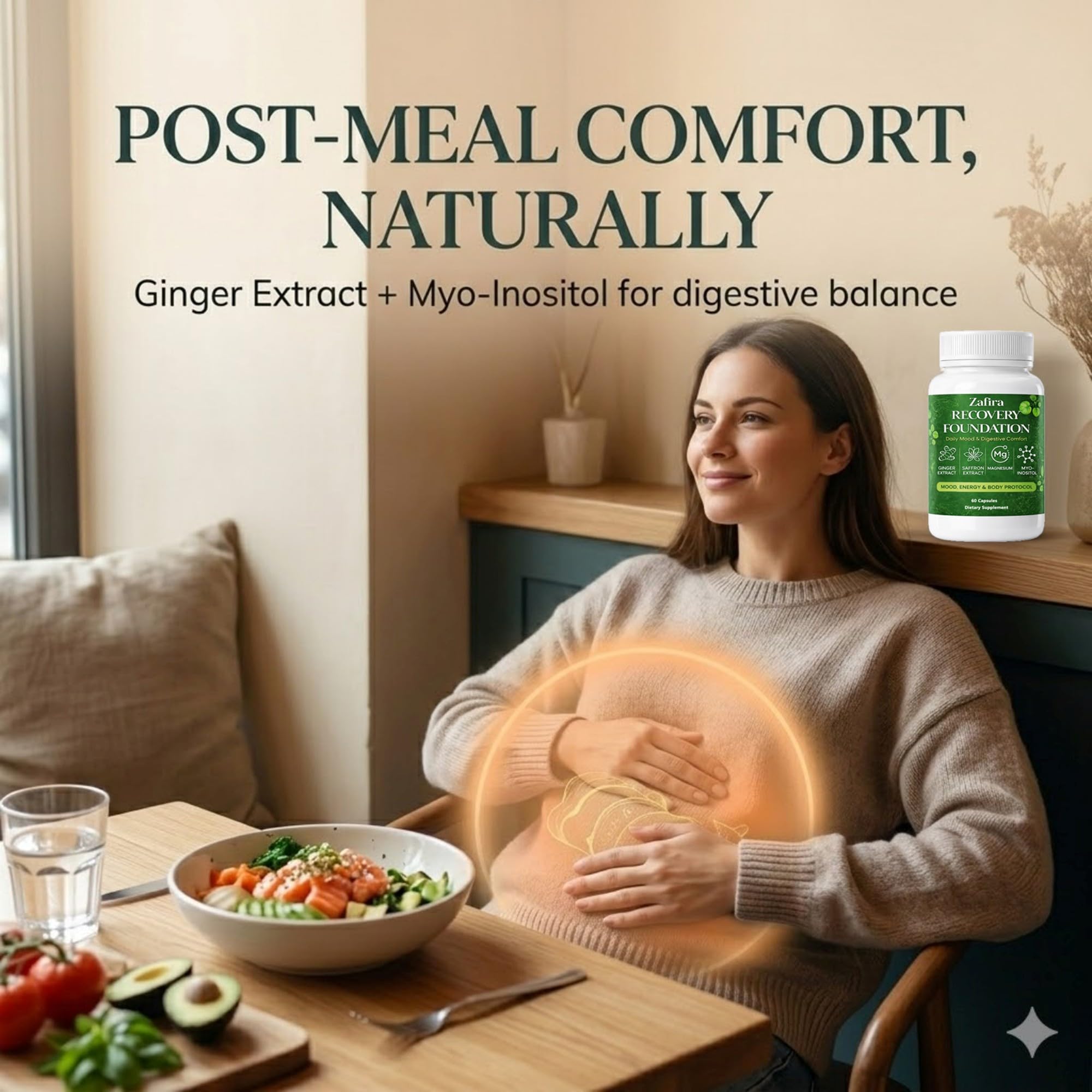 DYDUON Zafira etiqueta nutricional legible con ingredientes y cantidad por porción