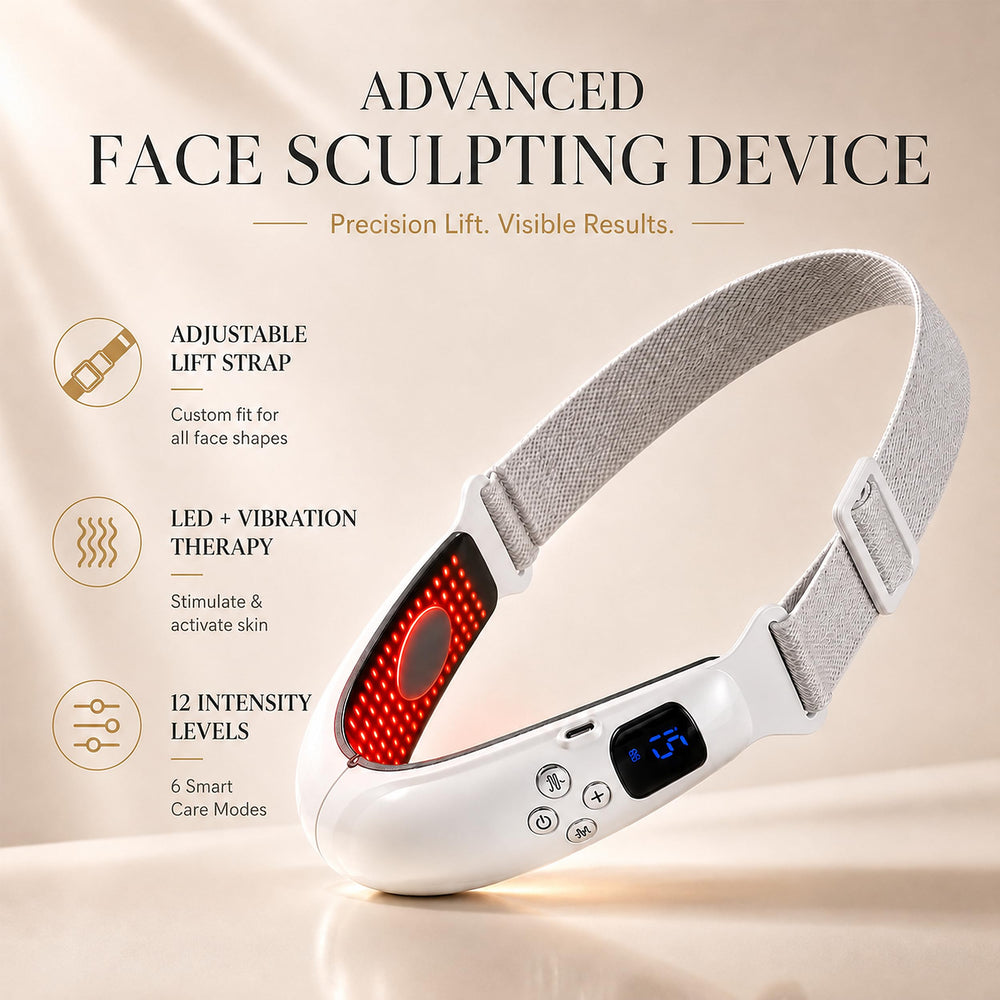 Dyews worn under chin demonstrating discreet sculpting benefit while active