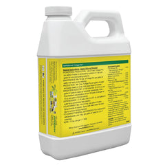 Dyna-Gro detalle de etiqueta con instrucciones legibles y comparación de nutrientes
