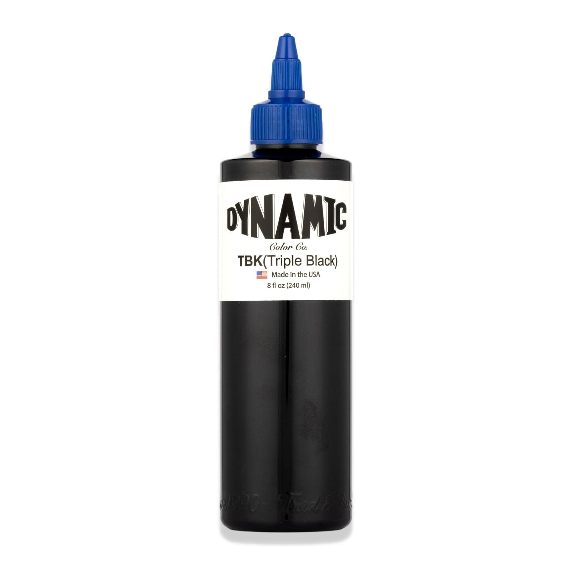 Dynamic Color Co botella Triple Black frontal mostrando etiqueta y volumen