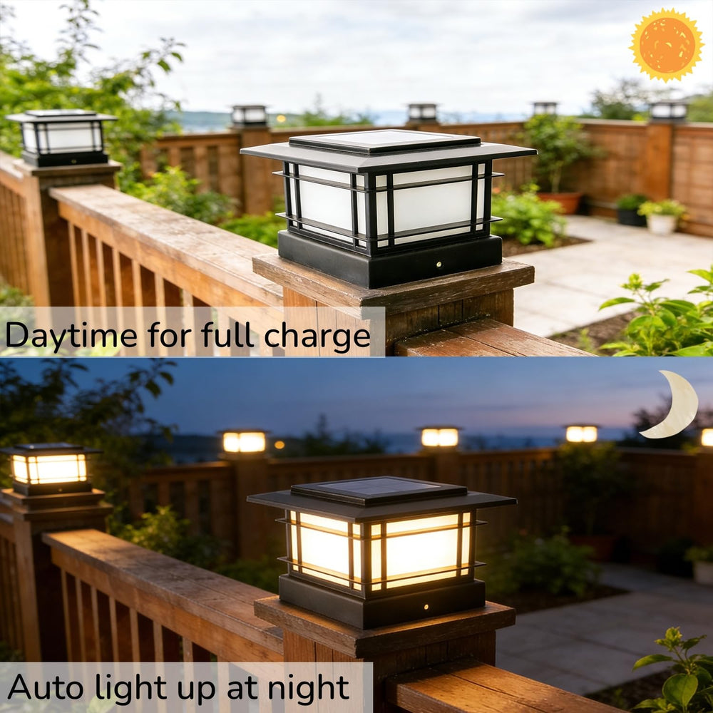 Dynaming installed on wooden post demonstrating easy screw-mount fit and improved safety