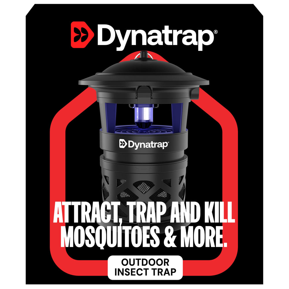 DynaTrap close-up of removable catch basket, easy-empty design for low maintenance