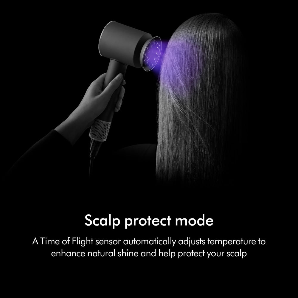 Dyson Supersonic Nural gentle air attachment detailed shot offering softer airflow for sensitive scalps