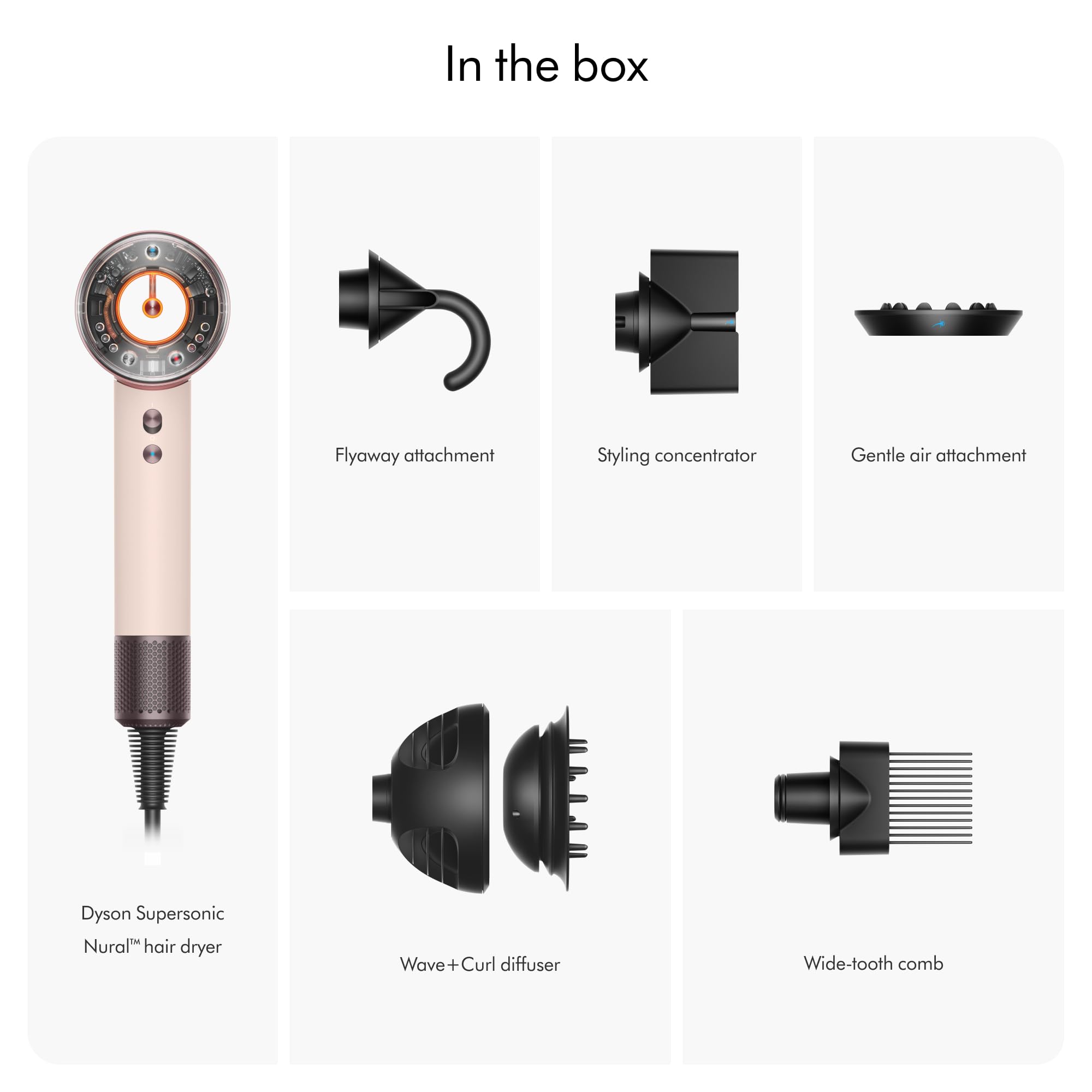 Dyson Supersonic Nural in use on long hair highlighting efficient drying and consistent heat control