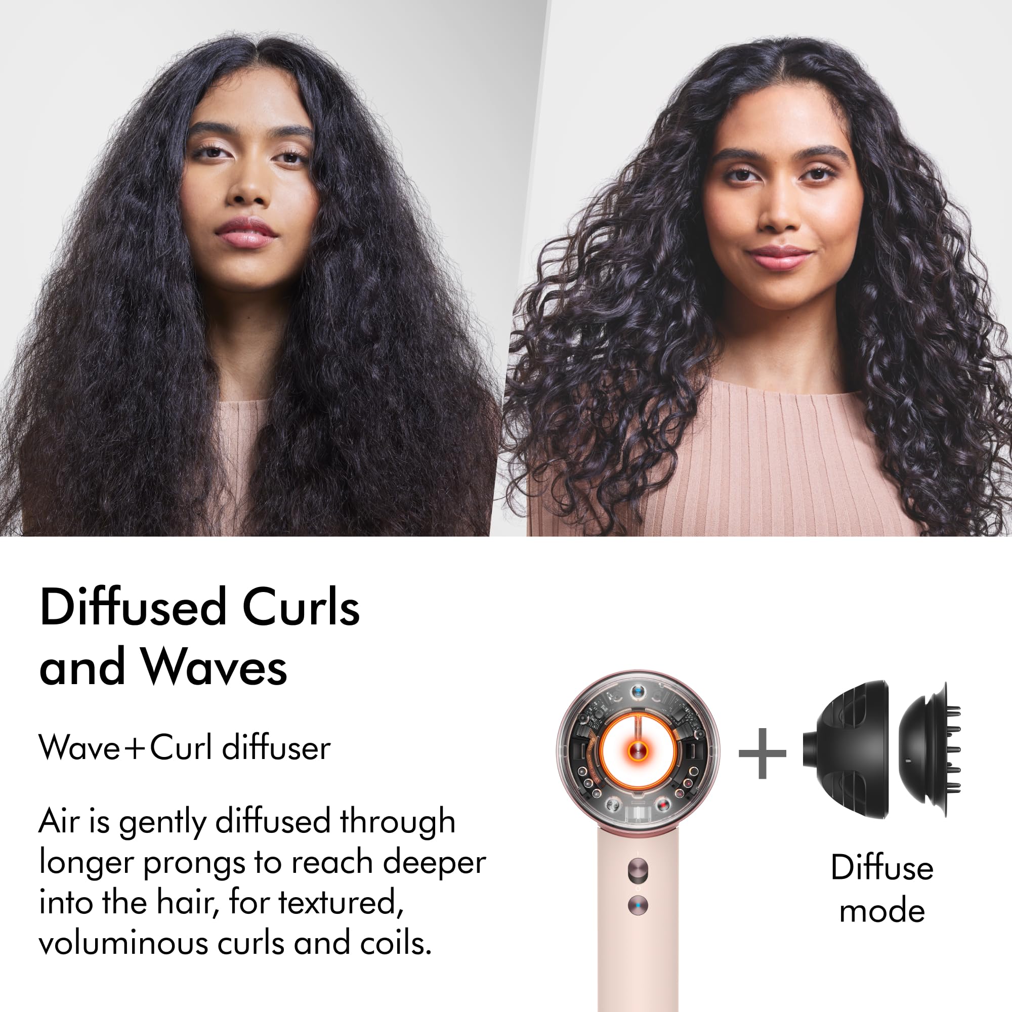 Dyson Supersonic Nural packaging open with accessories displayed showing included attachments and manual