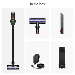 Dyson V8 detangling vanes detail demonstrating hair removal benefit without manual clearing