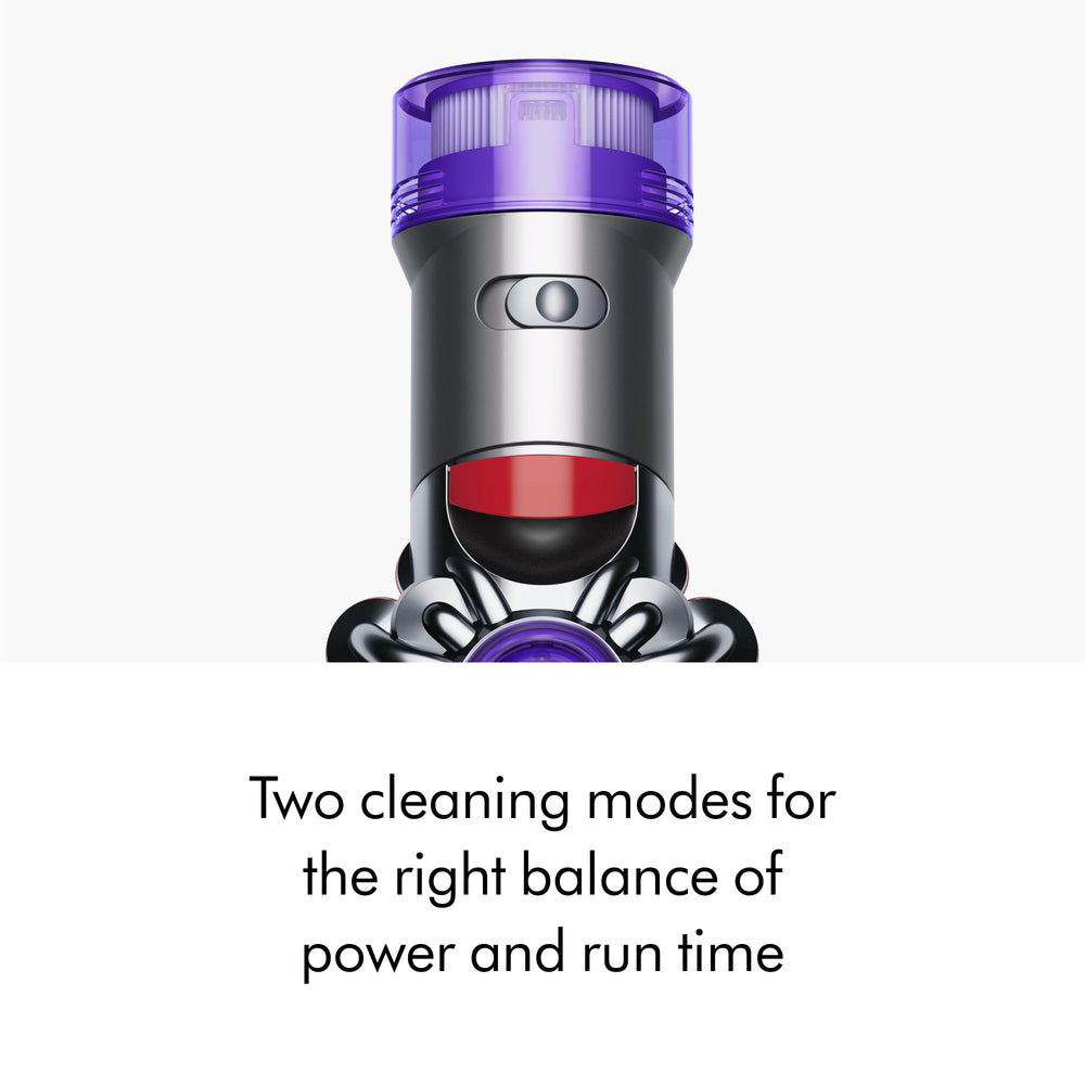 Dyson V8 tools and accessories laid out showing crevice and mini motorized tool versatility