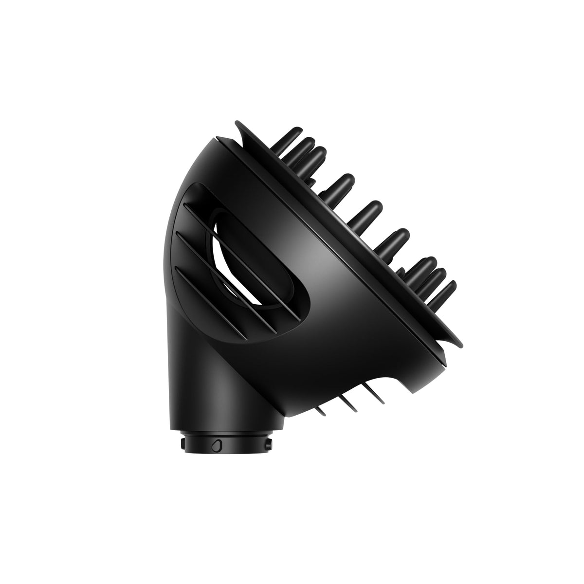 Dyson Wave + Curl difusor frontal mostrando compatibilidad y volumen