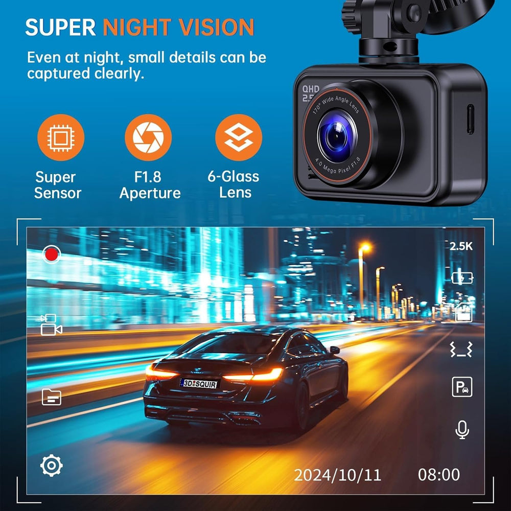 E-YEEGER S60 2-inch IPS screen showing live view and quick-check convenience