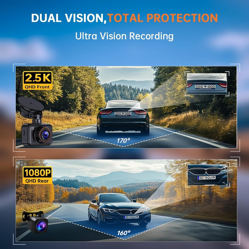 E-YEEGER S60 installed capturing front and rear views for comprehensive monitoring