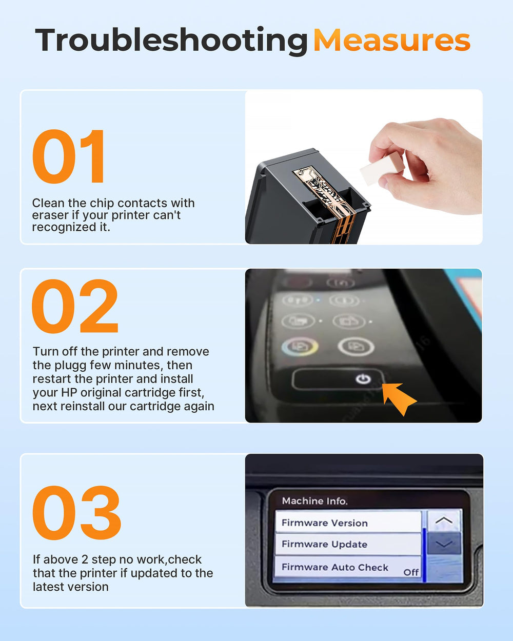 E-Z Ink etiqueta del cartucho mostrando número 63/63XL y especificaciones