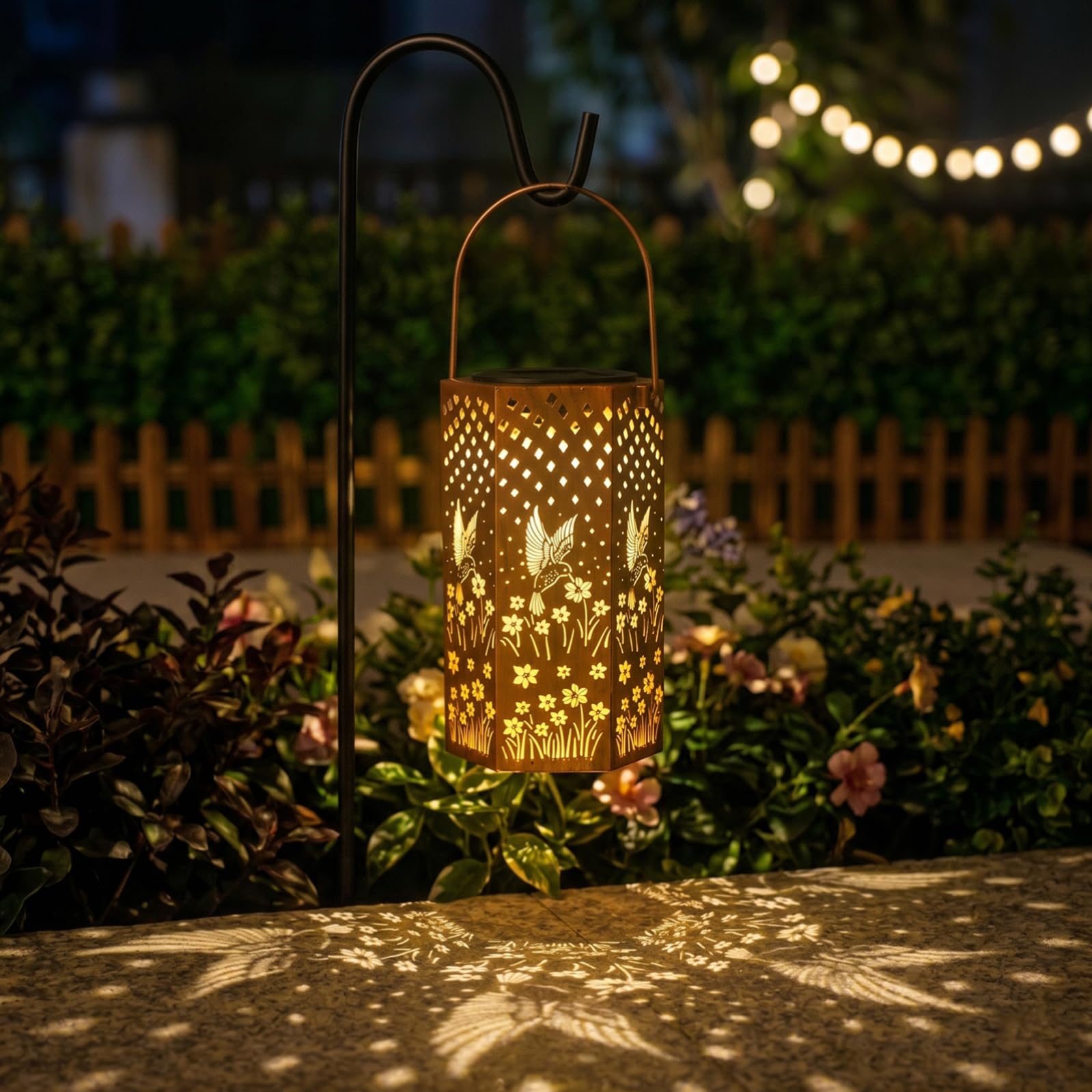 Eandisom farol colgado en rama, ideal para decorar jardines y balcones