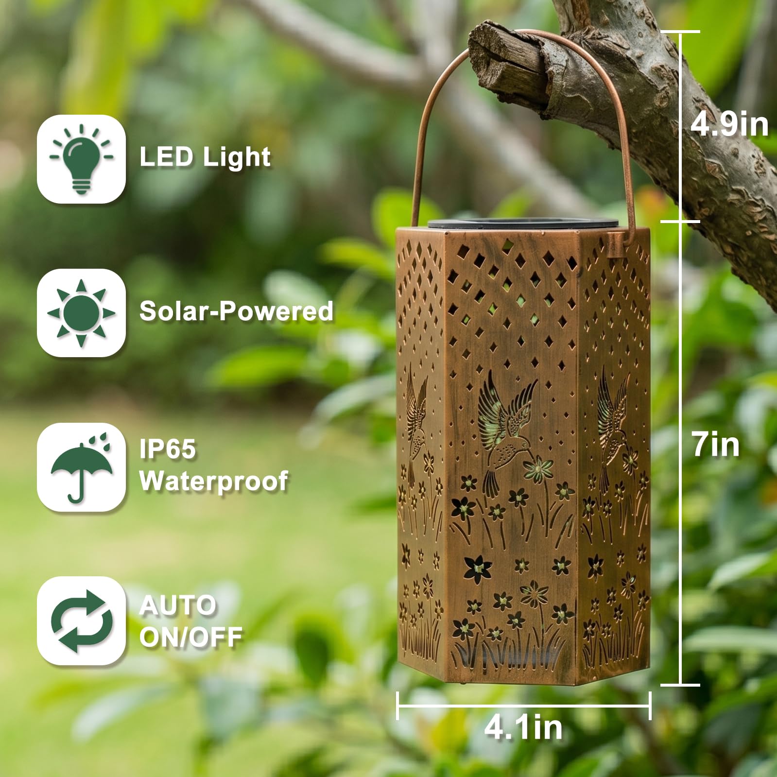 Eandisom farol en porche iluminando ambiente exterior acogedor