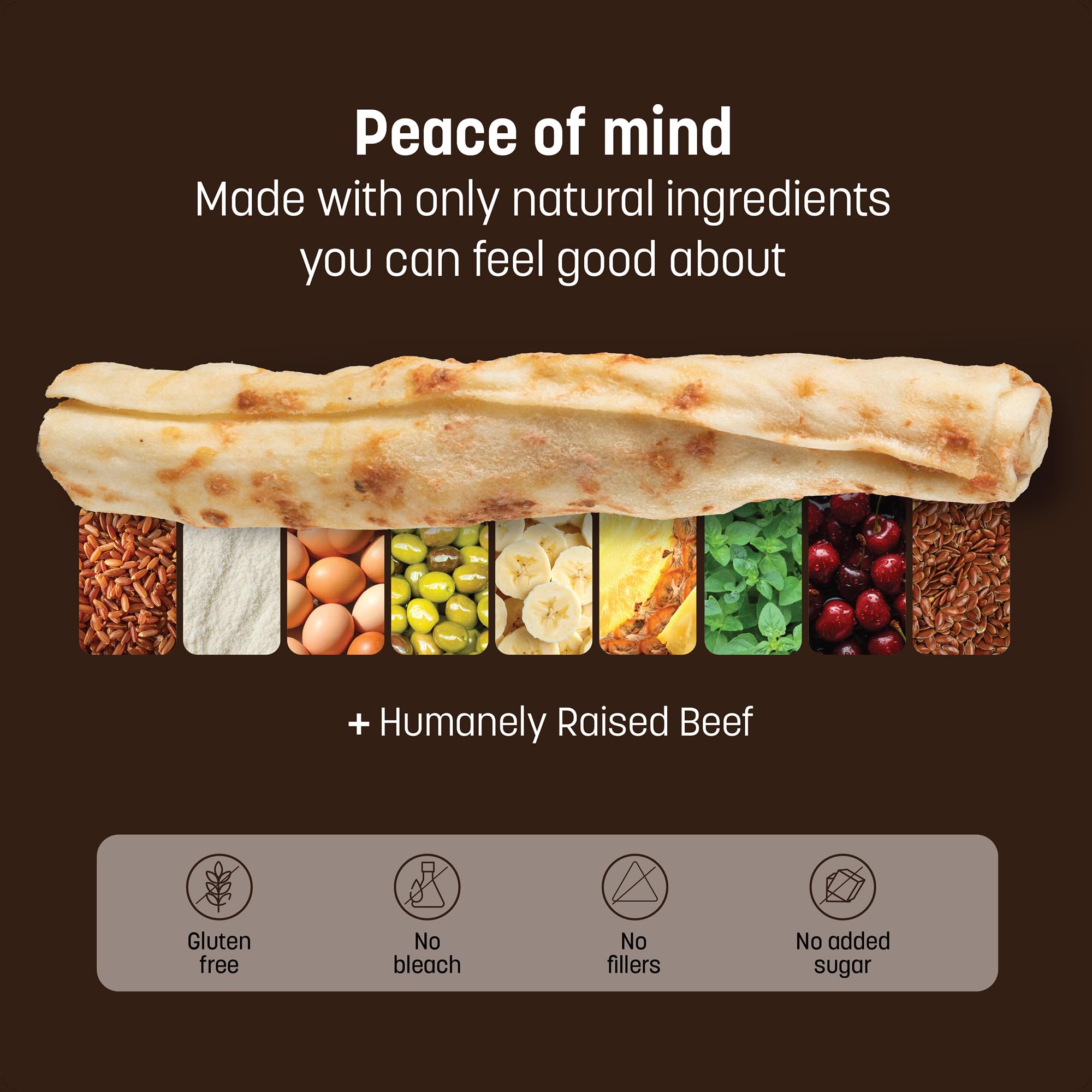 Earth Animal ingredientes naturales mezclados indicando calidad