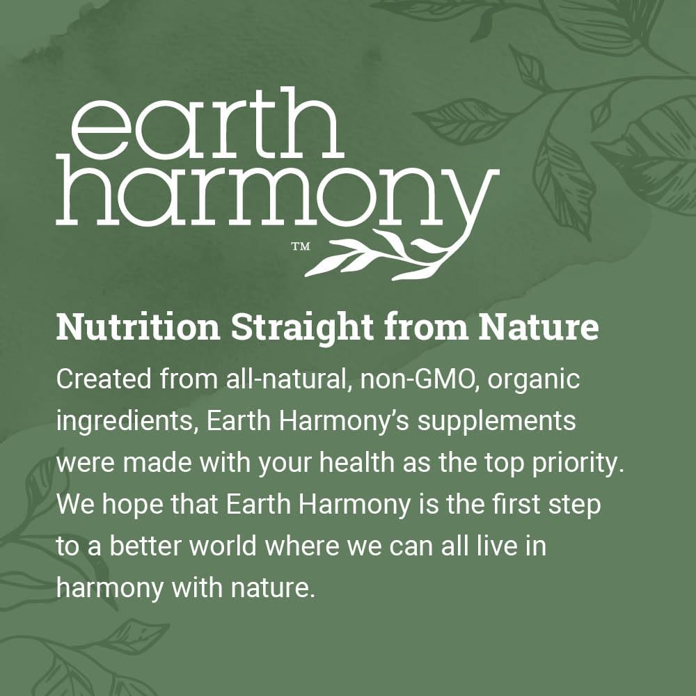 Earth Harmony Naturals suplemento en mesa de noche mostrando uso antes de dormir