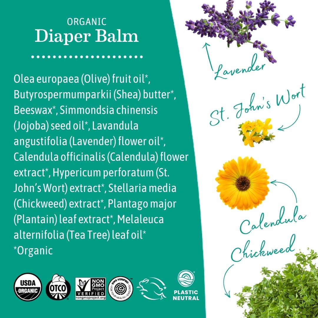 Earth Mama etiqueta con ingredientes orgánicos y certificación