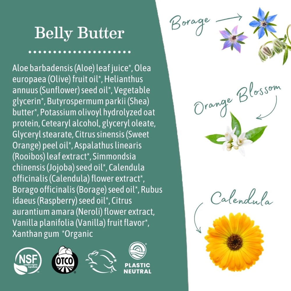 Earth Mama label close-up highlighting organic and cruelty-free benefits