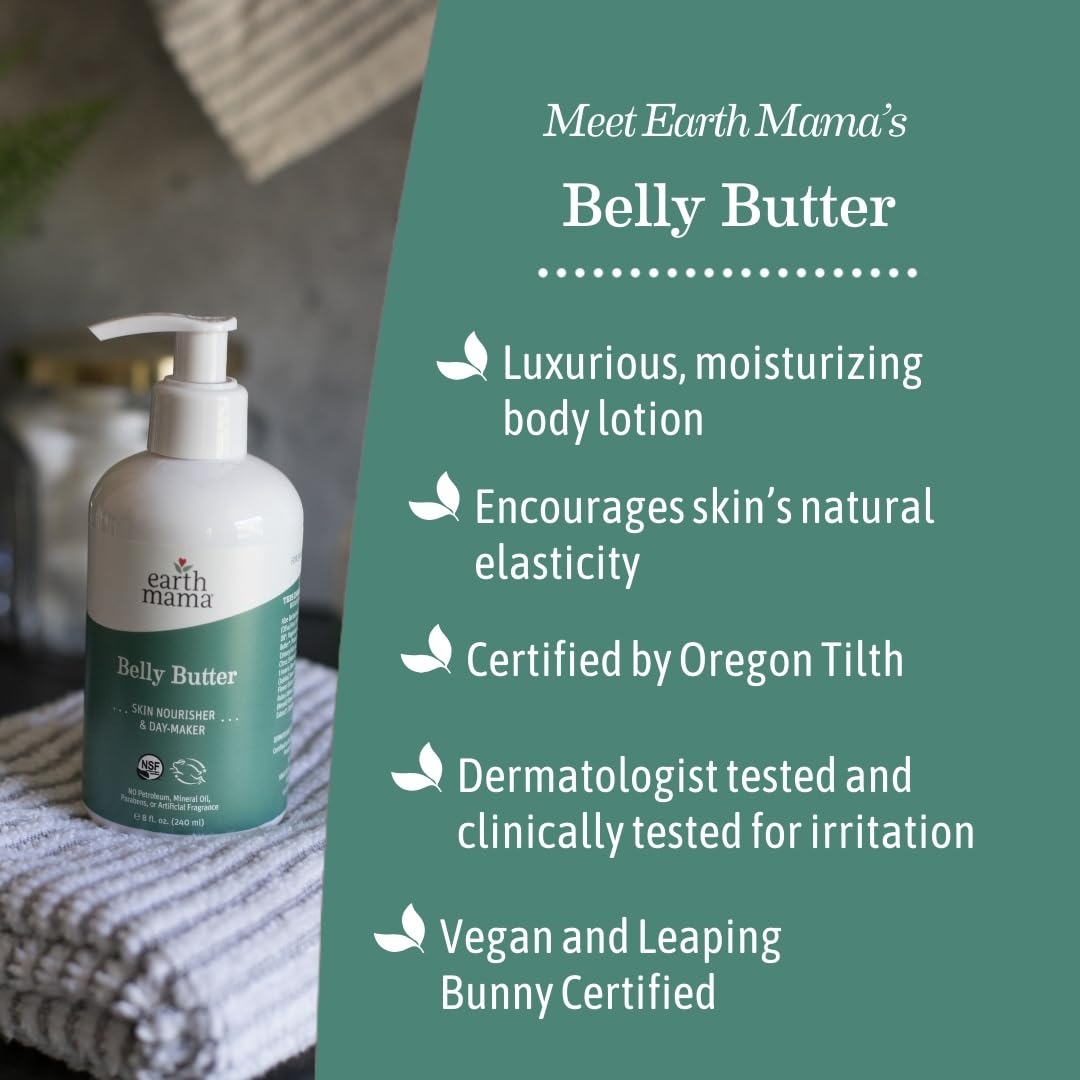 Earth Mama 8 fl oz jar next to common object showing true scale