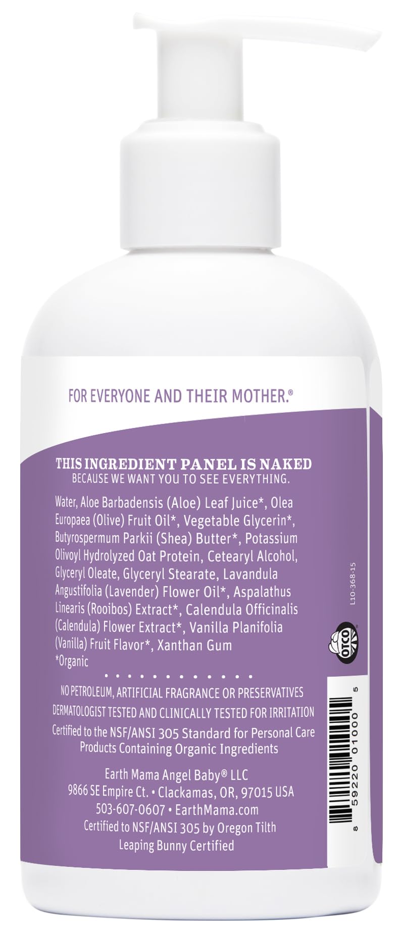Earth Mama primer plano de caléndula y aloe para calma