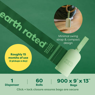 Earth Rated cierre click-and-lock que protege bolsas limpias eficientemente
