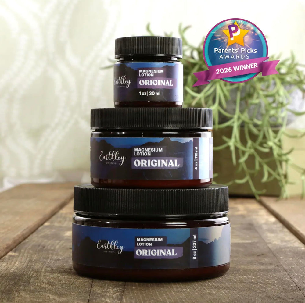 Loción Earthley Wellness en rutina nocturna creando ambiente relajante