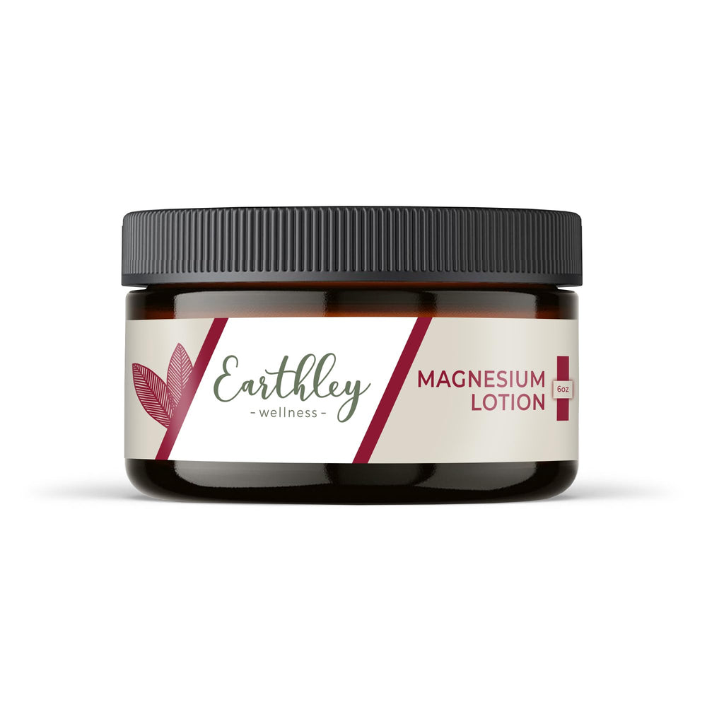 Earthley Wellness envase frontal 6oz con lavanda para uso nocturno