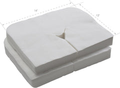 EarthLite funda colocada en silla de masaje demostrando comodidad del cliente
