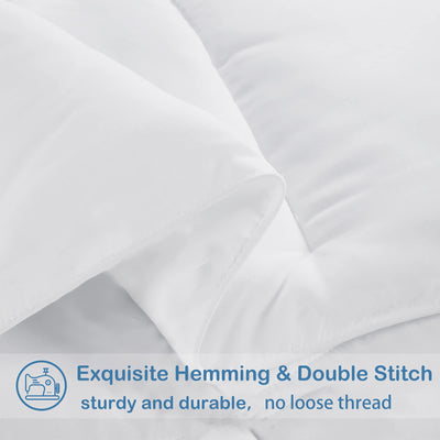 EASELAND on a styled king bed illustrating all-season comfort and aesthetic appeal
