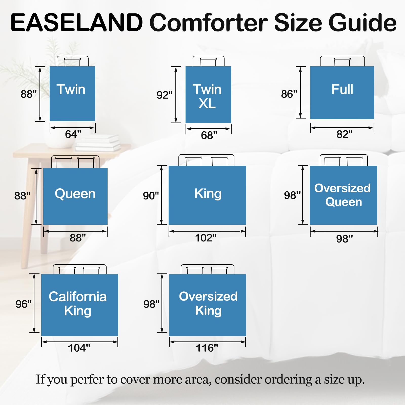 EASELAND etiqueta con instrucciones de lavado para cuidado sencillo