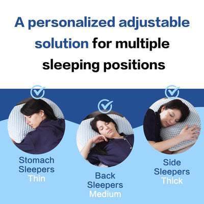 EASELAND almohada en cama estilo dormitorio, favorece sueño fresco y apoyo