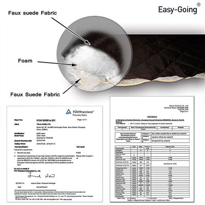 Easy-Going foam pipe insertion demo showing how pipes prevent slip and shifting
