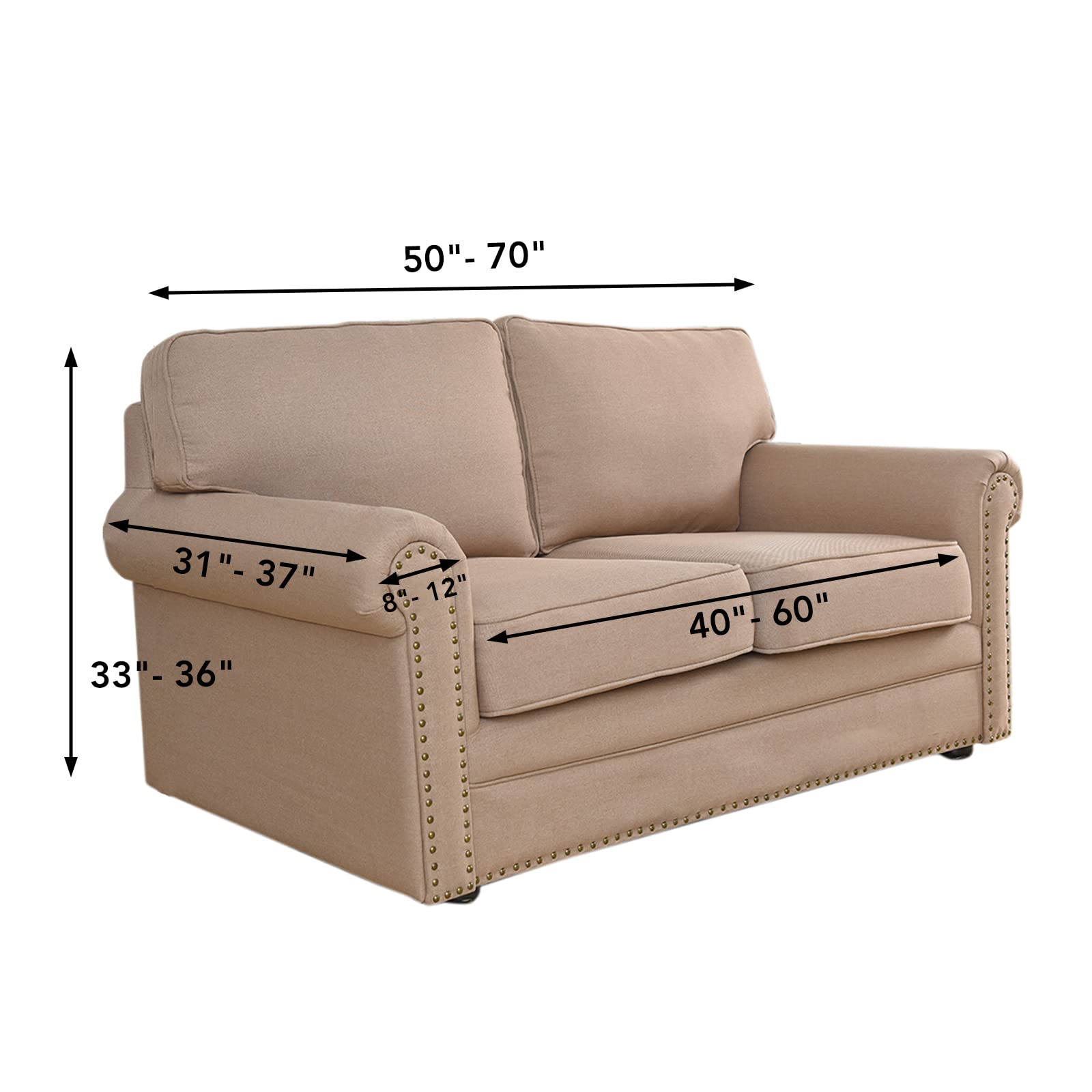 Easy-Going close-up on armrest fit demonstrating smooth coverage