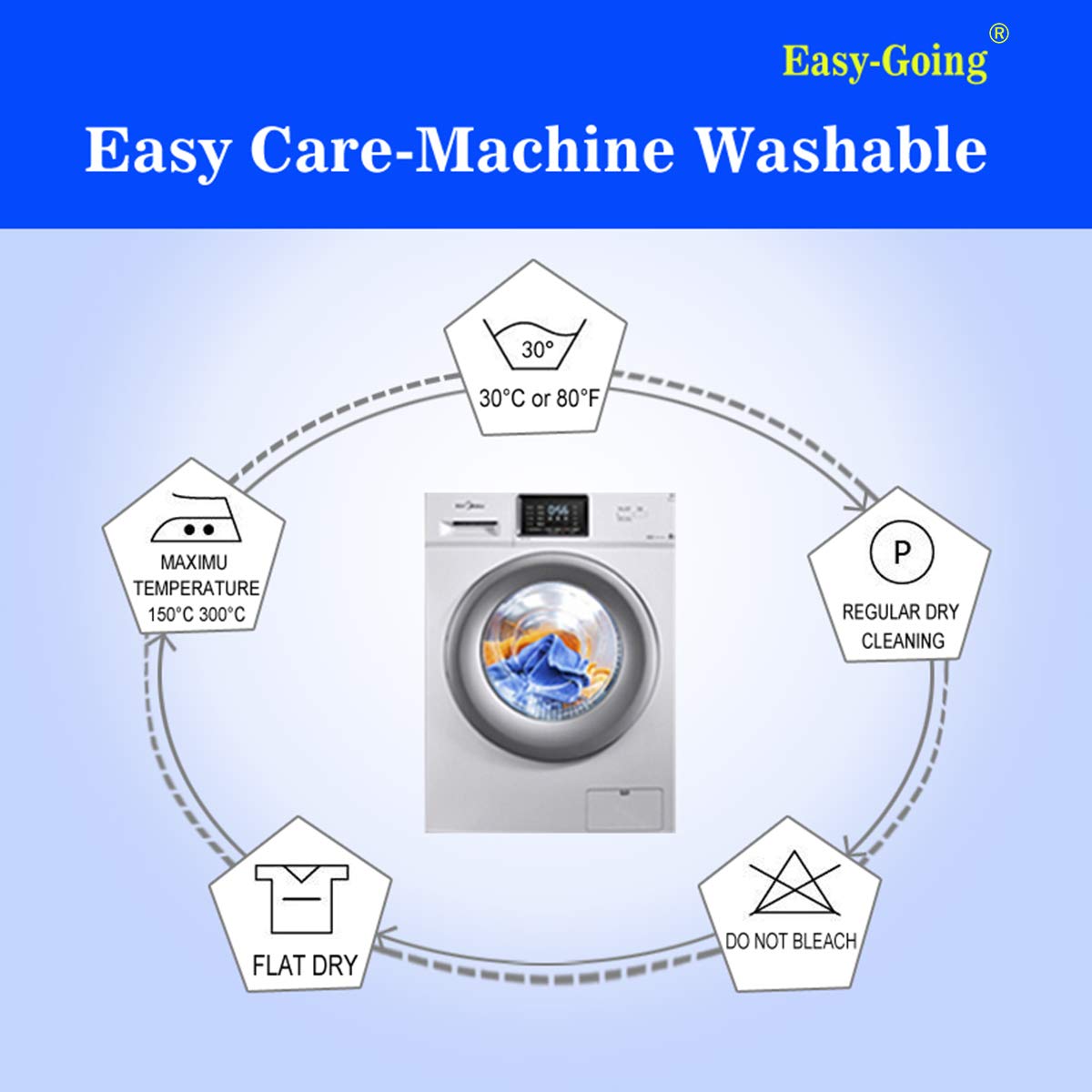 Easy-Going packaging with one cover and two foam pipes included for installation