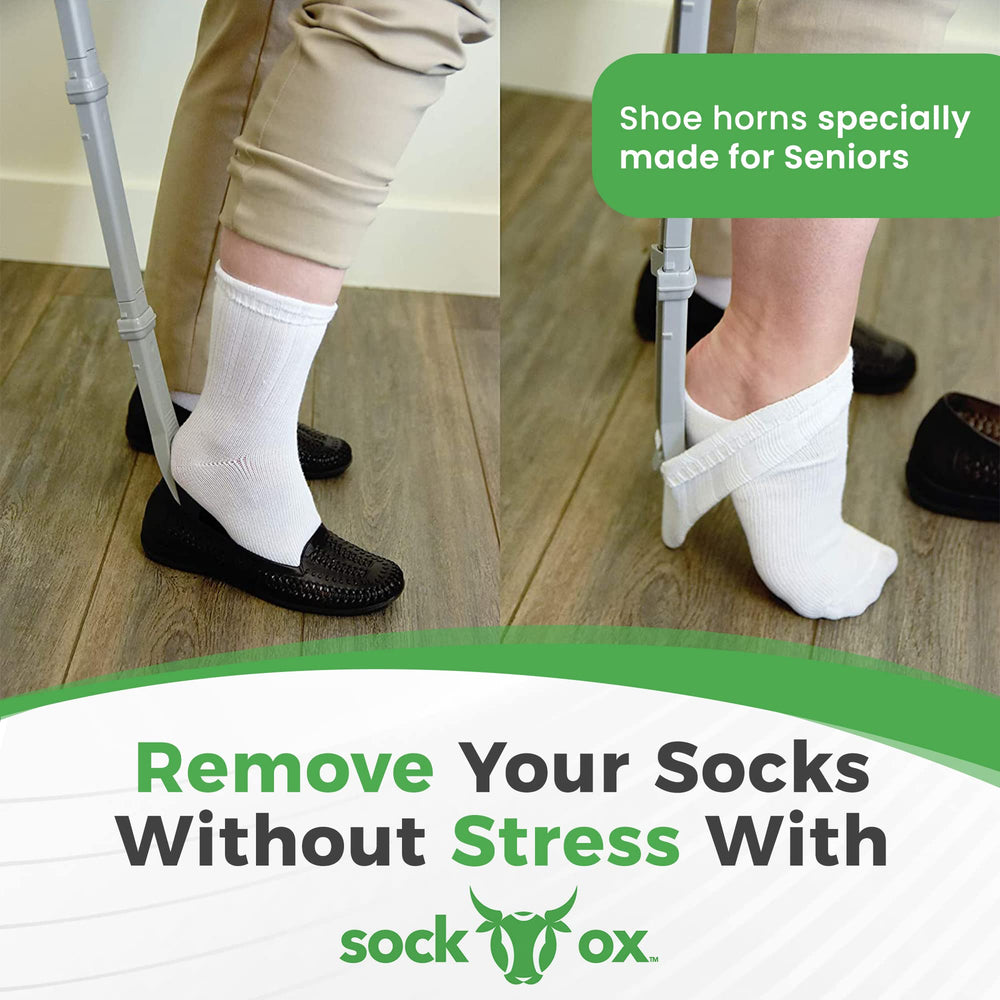 Easy Sock Ox plegado listo para viaje, compacto y fácil de guardar