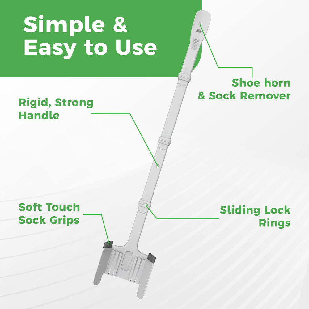 Easy Sock Ox enfoque en el quitacalzas largo para calzar sin agacharse