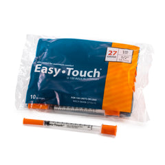 EasyTouch jeringa dentro de polybag para manejo limpio