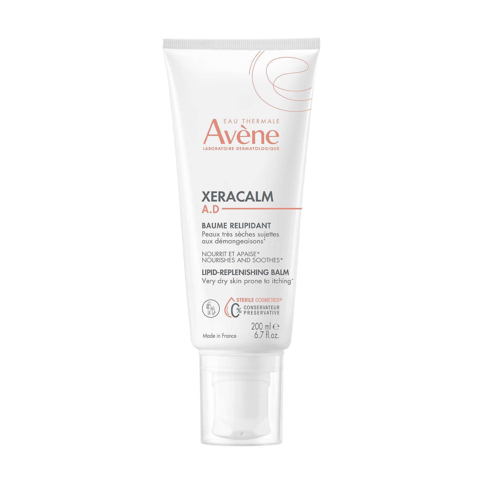 Eau Thermale Avène jar front view showing product and soothing balm benefit