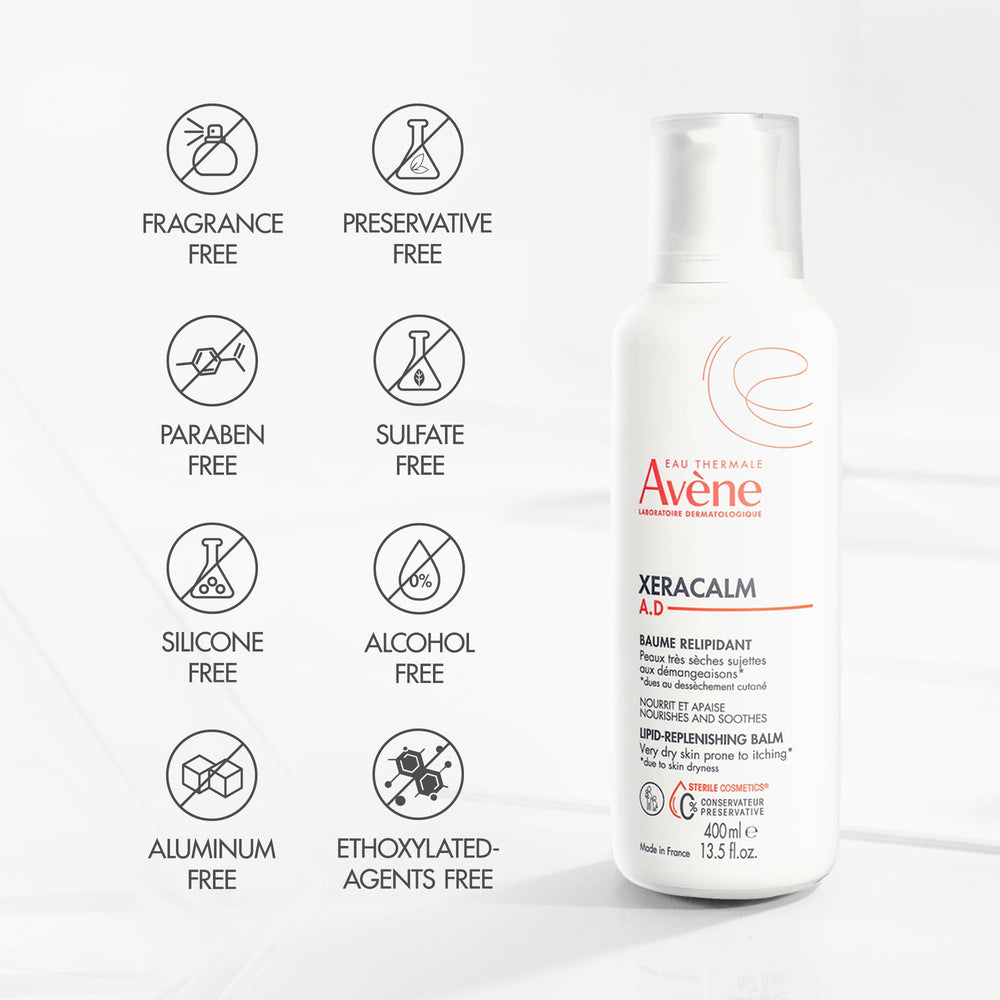 Eau Thermale Avène product label and ingredient panel conveying gentle formulation benefit