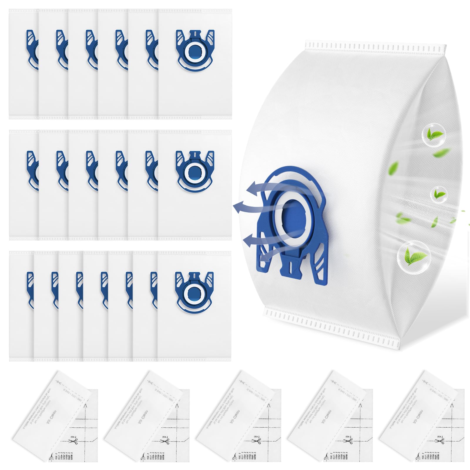 Ecleanfy paquete frontal de 20 bolsas GN mostrando ahorro y conveniencia