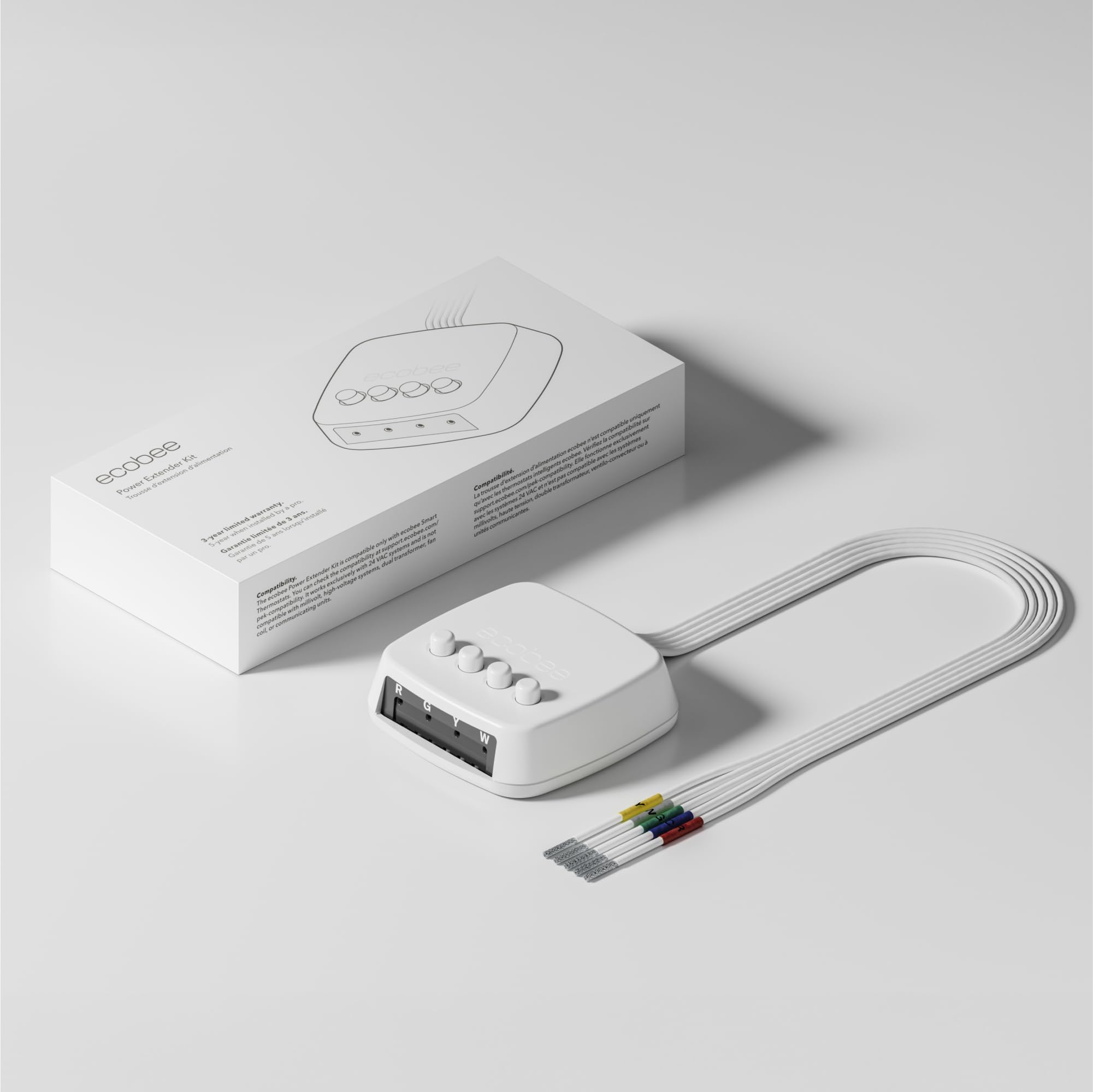 ecobee PEK en instalación real ayudando a evitar tendido de cable