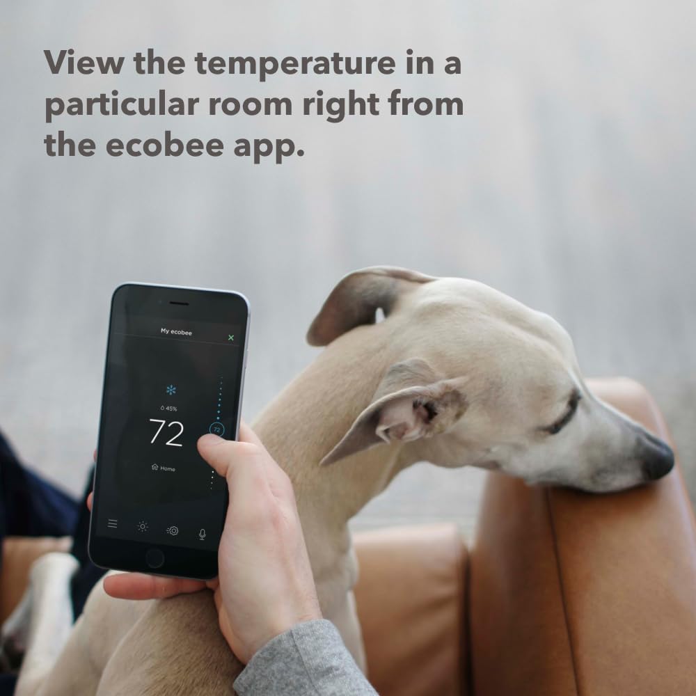 ecobee SmartSensor close-up of motion sensor and temperature sensors for precise detection