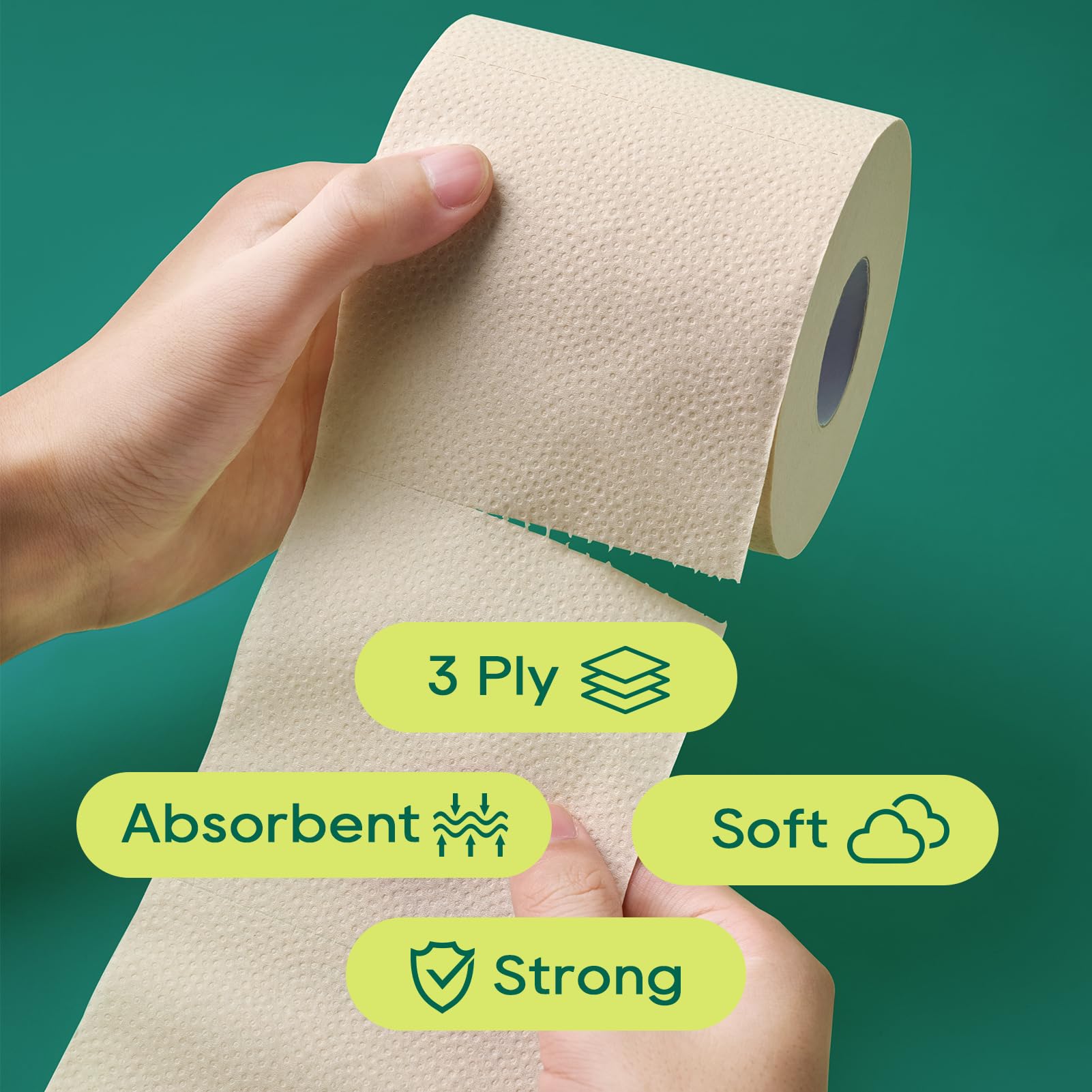 ECOLipak comparación de tamaño del rollo para valorar duración